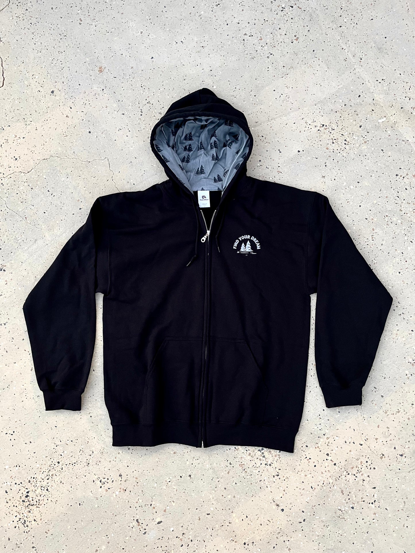 Find Your Dream Lined Zip Hoodie